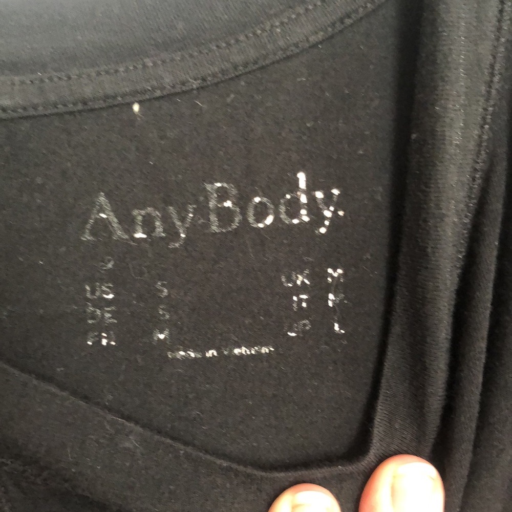 ANY BODY Sz S Weekend I Love you black casual long sleeve sweatshirt loungewear - Picture 7 of 10